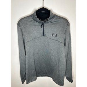 Under armor grey quarter zip men's long sleeve size medium